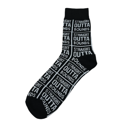"Straight Outta Bounds" Socks